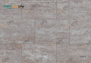 Sentai pedra plástico vinil mármore interior material impermeável de luxo piso de vinil laminado 6mm classe 2302-8